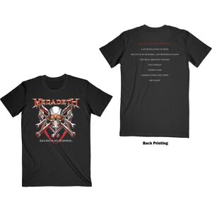 Megadeth Unisex T-Shirt: Killing Is My Business (Back Print) (Medium)