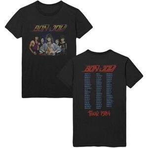 Bon Jovi Unisex T-Shirt: Tour '84 (Back Print) (Medium)