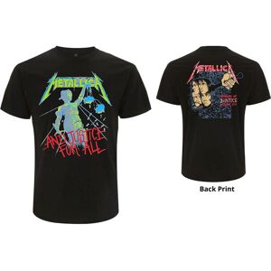 Metallica Unisex T-Shirt: And Justice For All (Original) (Back Print) (XX-Large)