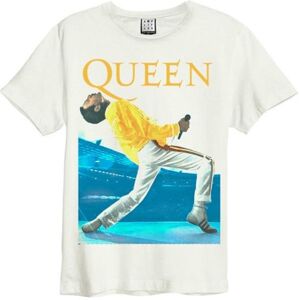 Queen: Freddie Triangle Amplified Vintage White Medium T Shirt