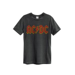 AC/DC: Logo Amplified Vintage Charcoal X Large T Shirt