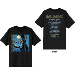 Iron Maiden Unisex T-Shirt: Fear of the Dark Album Tracklisting (Back Print) (Medium)