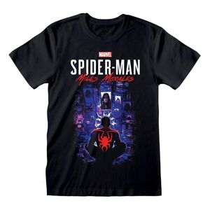 Heroes Inc Spider-Man Miles Morales Video Game T-Shirt City Overwatch Size S