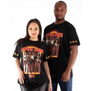 Kiss Unisex T-Shirt: Love Gun Stars (Sleeve Print) (Large)
