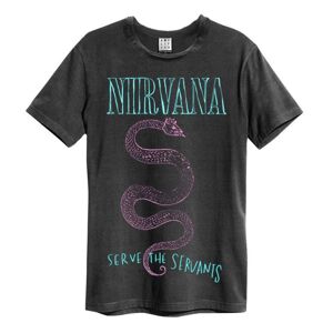 Nirvana: Serve The Serpents Amplified Vintage Charcoal Large T Shirt
