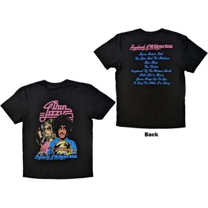 Thin Lizzy Unisex T-Shirt: Vagabonds of the Western World Tracklist (Back Print) (Large)