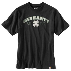 Carhartt Kortærmet T-shirt Med Afslappet Pasform Shamrock Sort S
