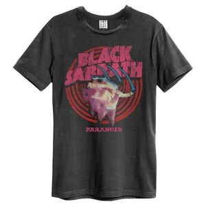 Black Sabbath Paranoid Amplified Medium Vintage Charcoal T Shirt