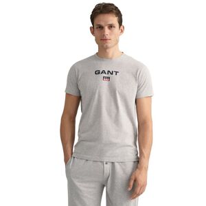 Gant Kortærmet T-shirt Med Rund Hals 902319008 Grå L Mand
