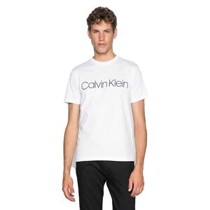 Calvin Klein Logo T-shirt Med Korte ærmer Hvid M Mand