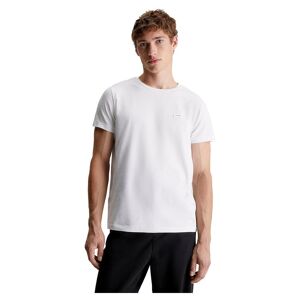 Calvin Klein Stretch Slim Fit T-shirt Med Korte ærmer Hvid M Mand