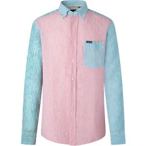 FaÇonnable Lang ærmet Skjorte Fm310766 Rosa 3XL Mand