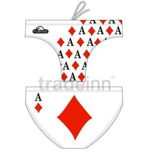 Turbo Svømning Kort Ace Of Diamonds Hvid 3XL Mand