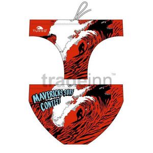 Turbo Svømning Kort Mavericks Wave Rød 3XL Mand