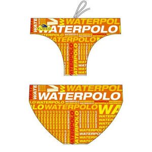 Turbo Svømning Kort Text Orange L Mand