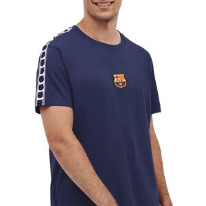 BarÇa Kortærmet T-shirt Tape Blå XL Mand