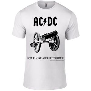 AC/DC  For Those about to rock  white mens t-shirt