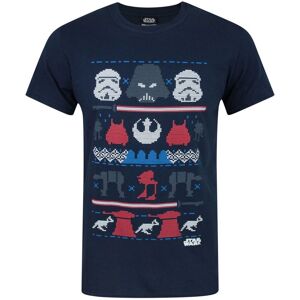 Star Wars Herre Dark Side Fair Isle jule T-shirt