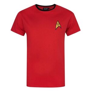 Star Trek Uniform T-shirt til mænd med sikkerhed og operationer