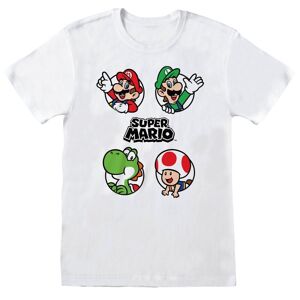 Super Mario Unisex T-shirt til voksne med cirkel