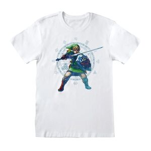 Legend Of Zelda Unisex T-shirt med Skyward Sword-posen for voksne