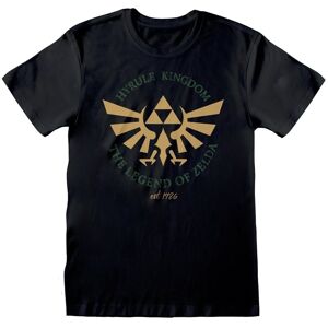 Legend Of Zelda Unisex T-shirt til voksne med Hyrule Kingdom Crest-skjorte