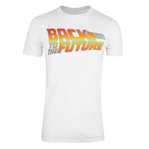 Back To The Future T-shirt i bomuld med logo til mænd