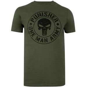 The Punisher T-shirt til mænd med en mand i hæren