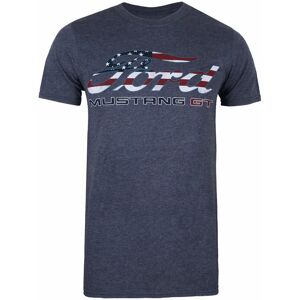 Ford Mustang GT amerikansk flag T-shirt til mænd