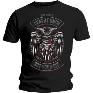 Five Finger Death Punch Unisex T-shirt med bikermærke for voksne