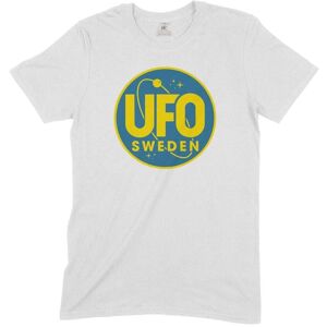 UFO SWEDEN - T-SHIRT, LOGO (VIT)