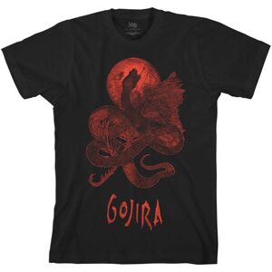 Gojira Unisex T-shirt i bomuldsstof til voksne med slangemåne