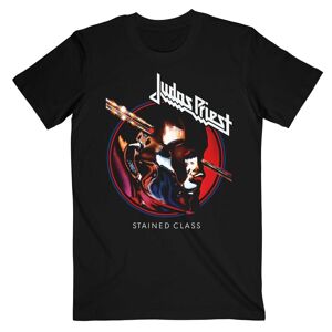 Judas Priest Unisex T-shirt til voksne med plettet klasse i cirkel