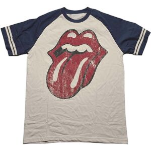 The Rolling Stones Unisex Raglan T-shirt med logo til voksne