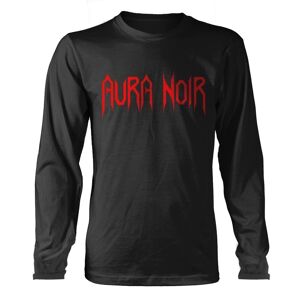 Aura Noir Unisex T-shirt med logo med lange ærmer til voksne