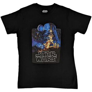 Star Wars: A New Hope Unisex T-shirt i bomuld med plakat for voksne