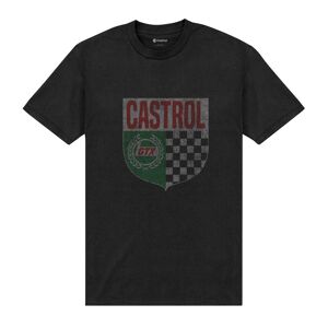 Castrol Unisex T-shirt med skjold til voksne