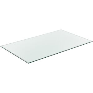 [neu.haus]® Bordplade af hærdet glas - 120x65cm - firkantet