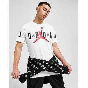 Jordan Air Stretch T-Shirt Herre, White/Black/Gym Red