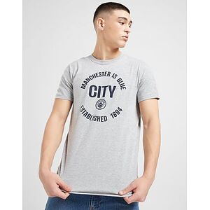 Official Team Manchester City FC Manchester Is Blue T-Shirt, Grey