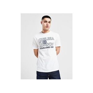 Official Team Chelsea FC Stack T-Shirt, White