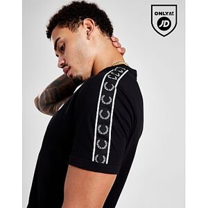 Fred Perry Tape Ringer T-Shirt Herre, BLACK