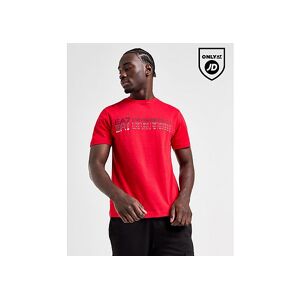 Emporio Armani EA7 Fade Repeat Logo T-Shirt, Red