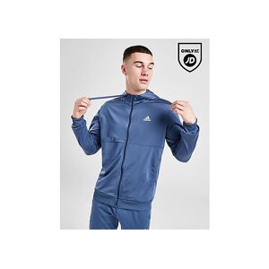 adidas Badge of Sport Linear Full Zip Hoodie, Blue