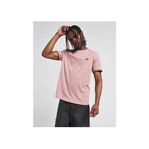 Fred Perry Twin Tipped Ringer Short Sleeve T-Shirt, Pink