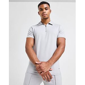 Belier Zipped Polo Shirt, Grey