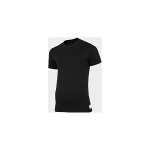 4f T-shirt til mænd H4Z22-TSM011 Deep Black r.M