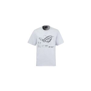 ASUS ROG PixelVerse, T-shirt, Voksen, Unisex, Grå, L, SML