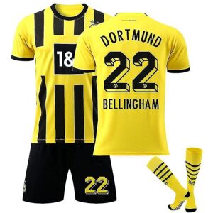 CNMR 2022-2023 Borussia Dortmund trøje børne fodboldtrøje herre fodboldtrøje Kit V BELLINGHAM 22 28(150-160CM)