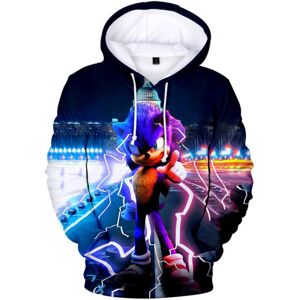 oys Sonic The Hedgehog Sport Casual Hættetrøje sweatshirt B 140cm